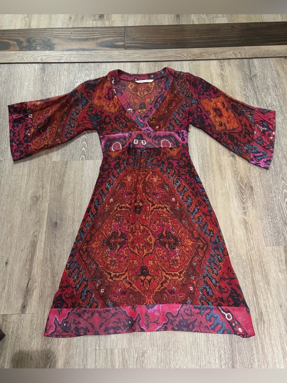 Rare Diane Von Furstenberg DVF Thea Silk Kimono Dress *See Description